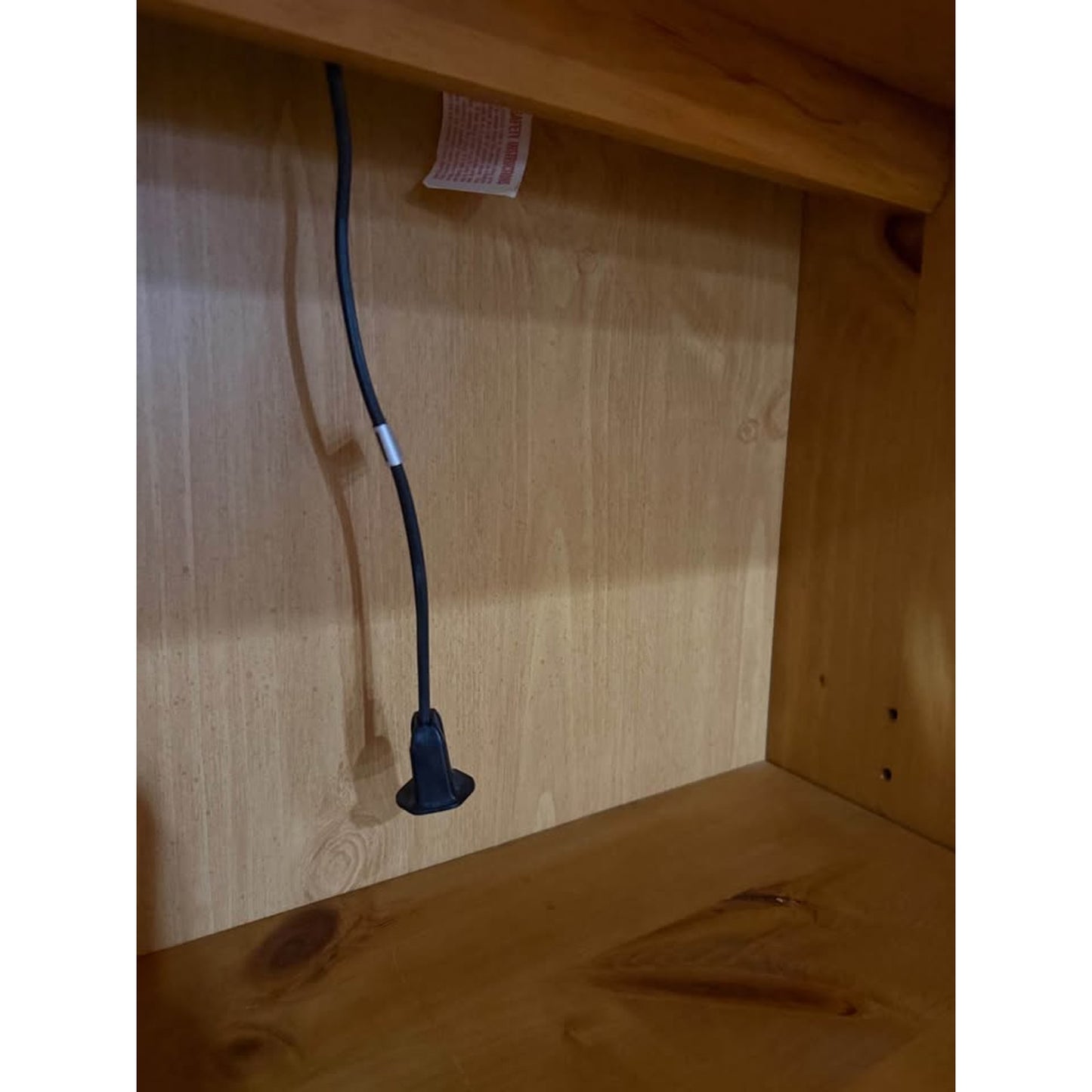 Wooden lighted bookcase/ shelf unit with lower cabinets