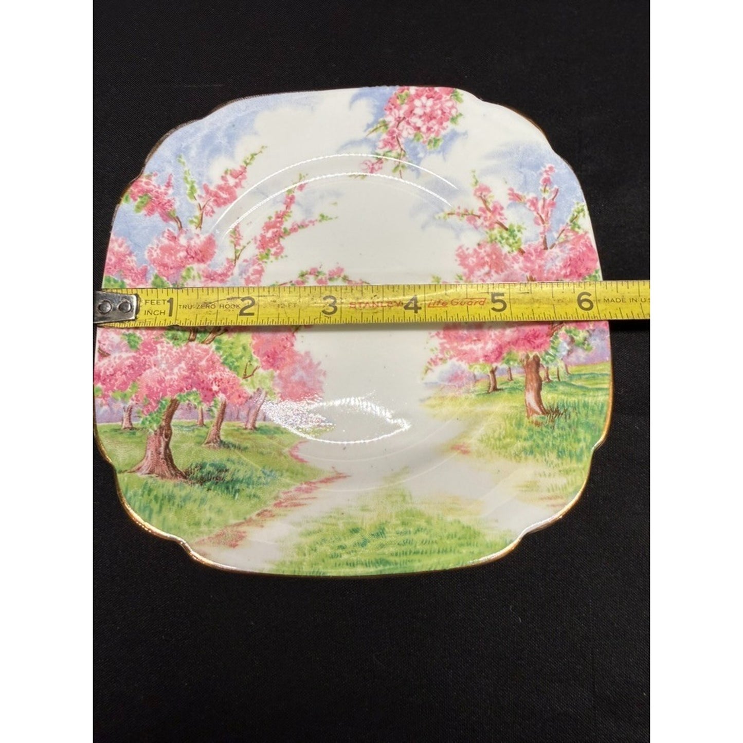 8 Royal Albert England Blossom Time 6.25" Bread Plates Scalloped Rim Pink VTG