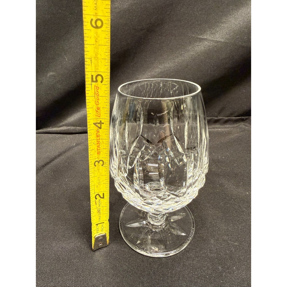 Set Of 6 Waterford Crystal Lismore Brandy Snifter Glasses Small goblets 4.5" VTG