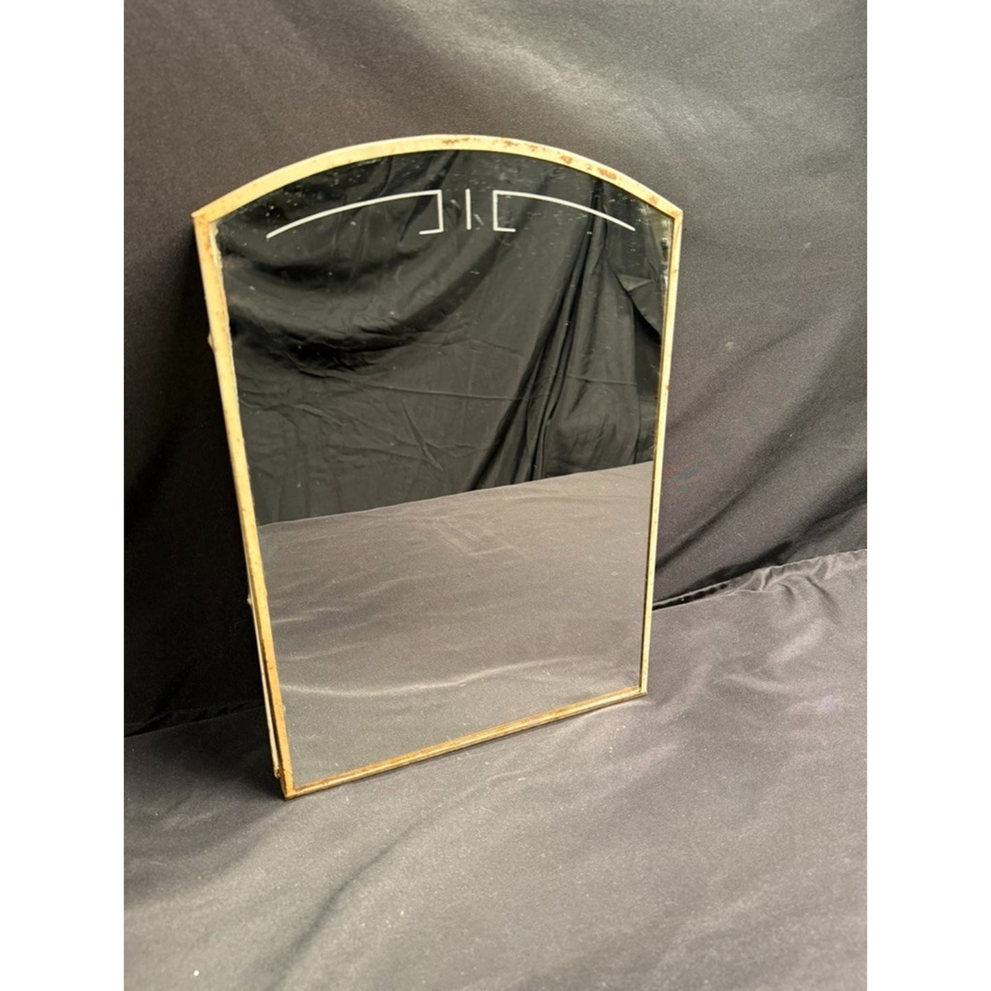 Vintage 1950's metal medicine cabinet with mirror wall mount farmhouse art deco