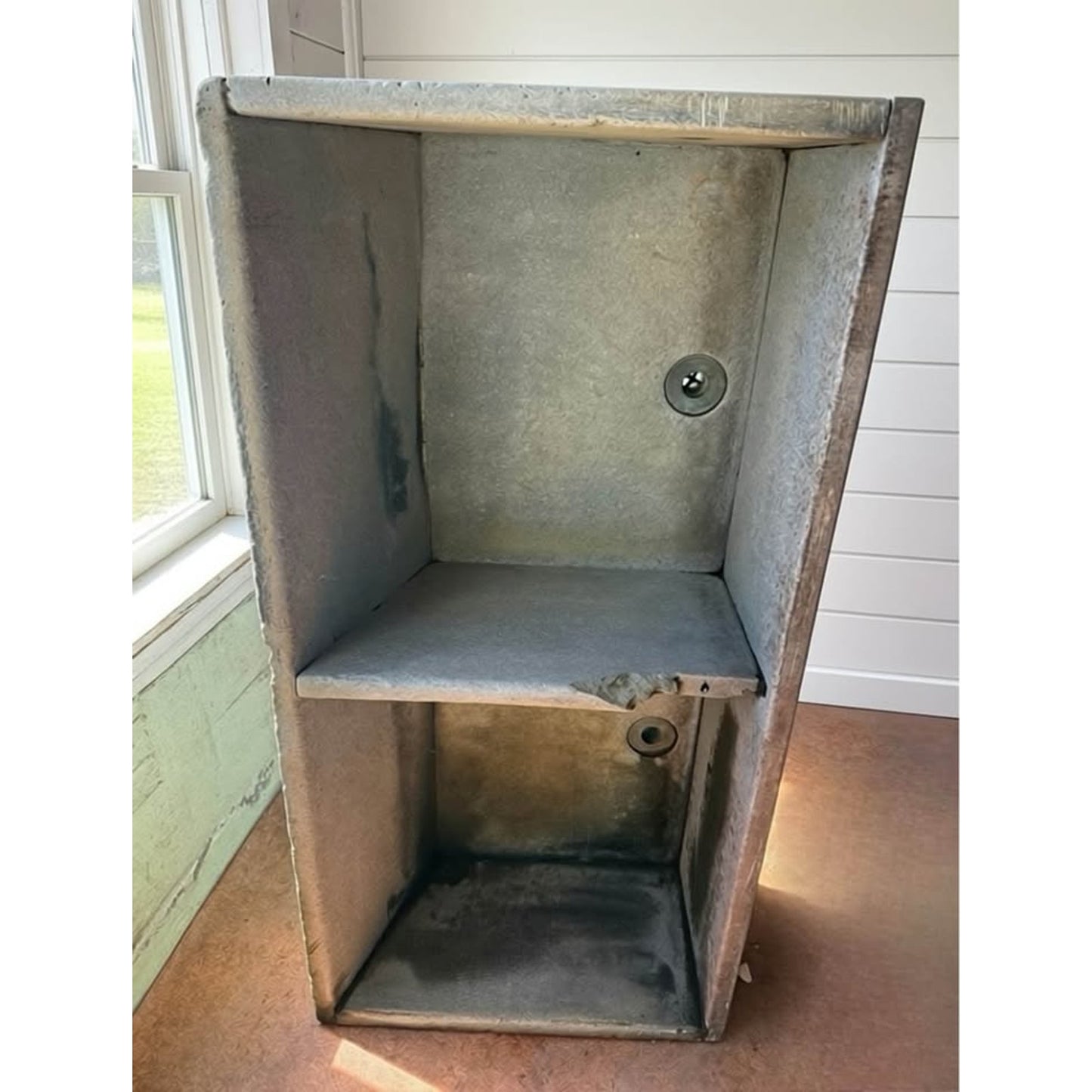 Antique alberene soapstone double bay sink rustic farmhouse architectural salvage