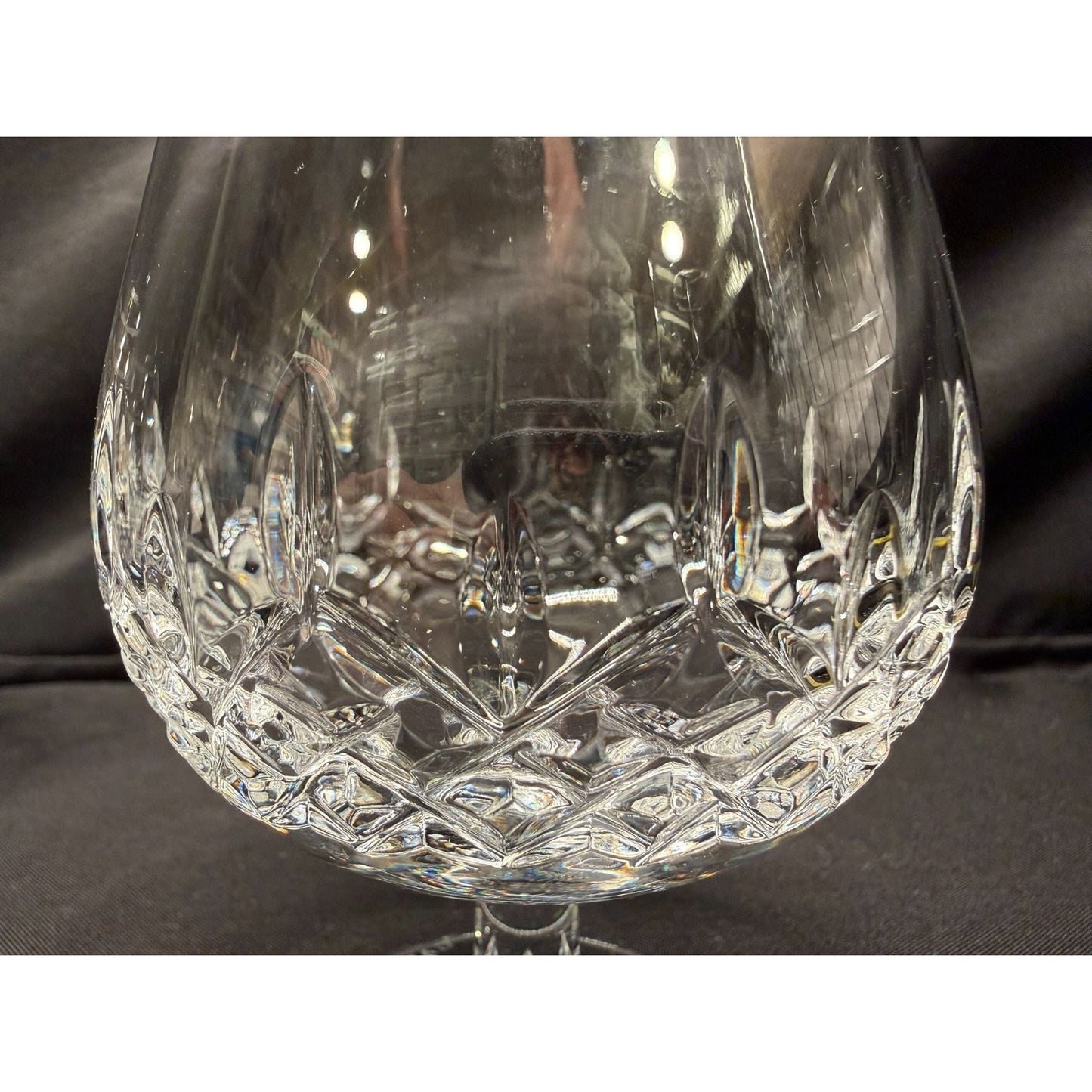 Set of 4 Galway Irish Lead Crystal Longford Brandy Snifter Glasses 5" tall VTG