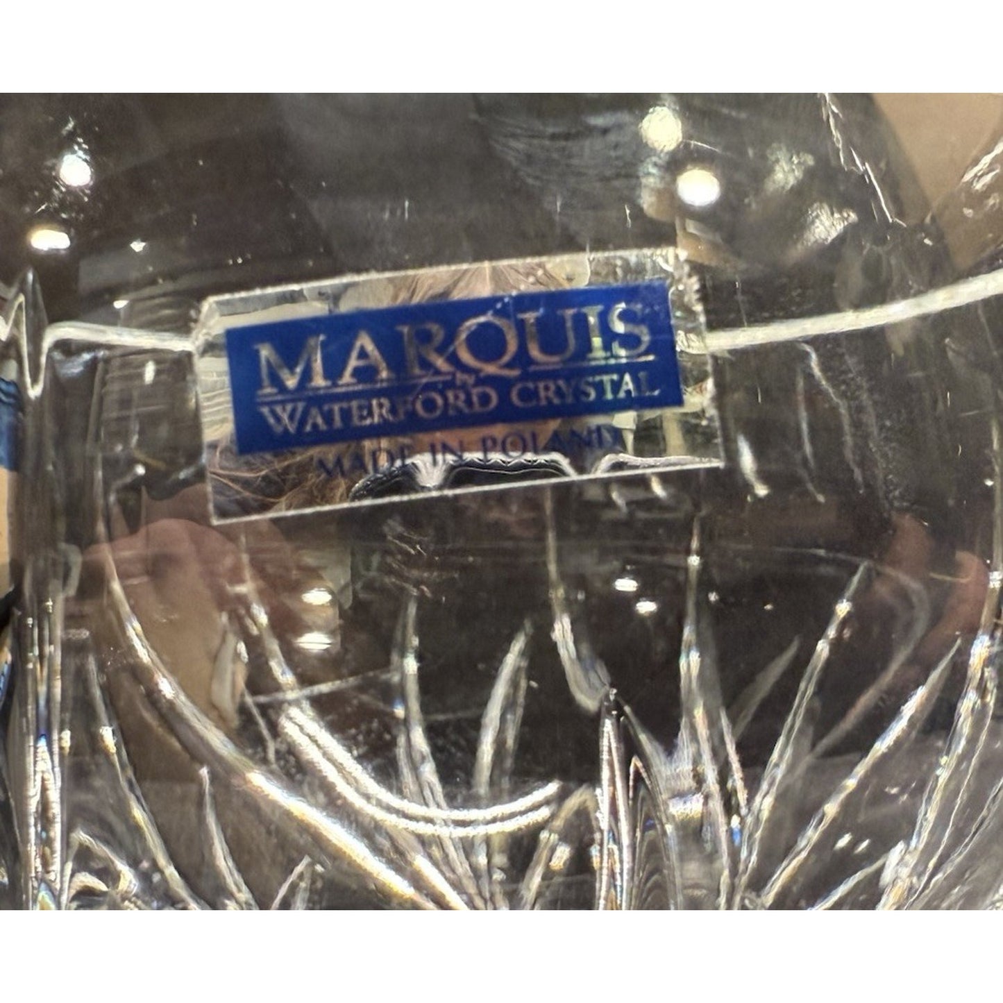 Marquis Waterford lead Crystal clear glass round bowl 6.25” diameter 4.5” tall
