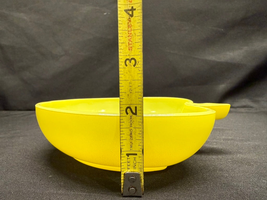Vintage Hazel Atlas Apple Shaped Salad Serving Bowl Set 7 Piece Set 1950’s Green