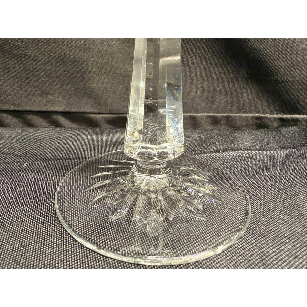 Set of 5 Galway Clifden Pattern Clear Crystal Wine Glasses /goblet Vintage 7.75"