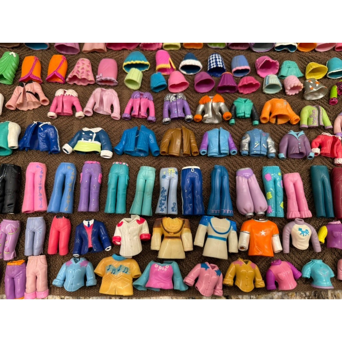 350 + Pc Vintage Polly Pocket Lot Clothing Hats Purses Shoes Accessories 2000's
