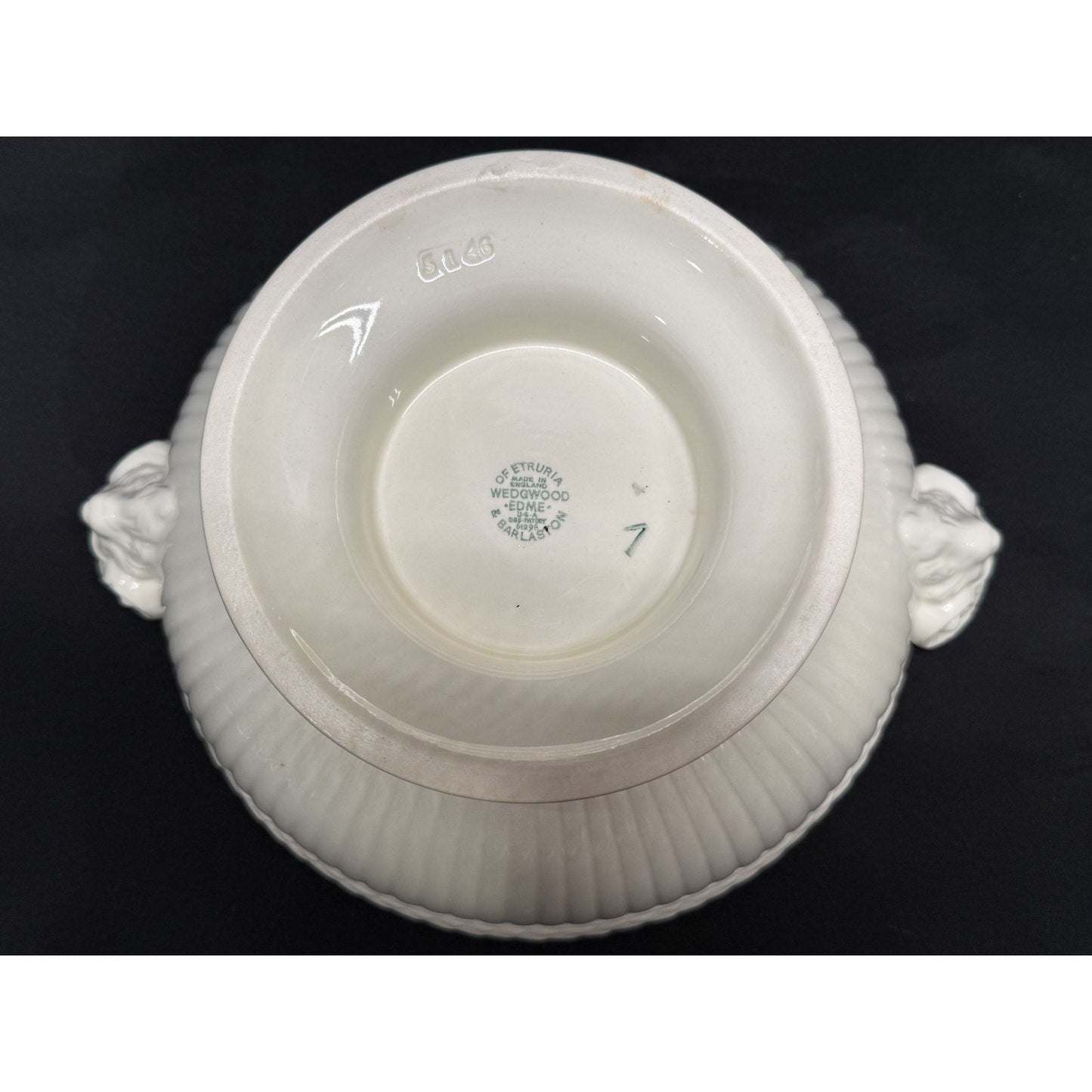 Wedgwood Edme Etruria Barlaston Covered Casserole Dish Tureen Ram Heads Vintage