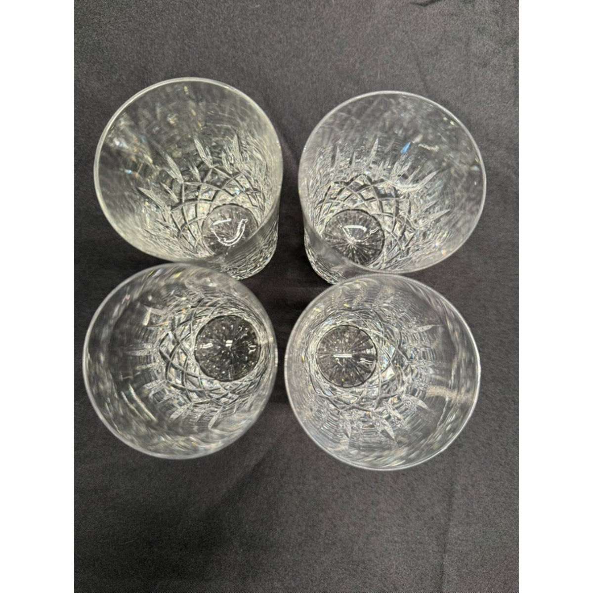 Set of 4 Galway Longford Crystal 5.25" Tall Glasses/Tumblers Clear Vintage