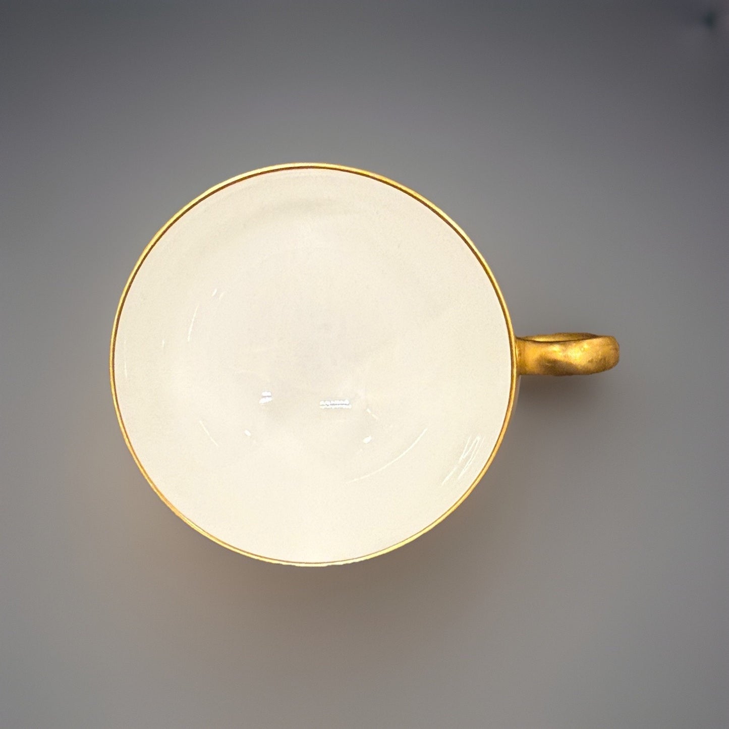 Antique Dore a Sevres Gold Gilded Encrusted Swirl tea Cup & Saucer France -READ