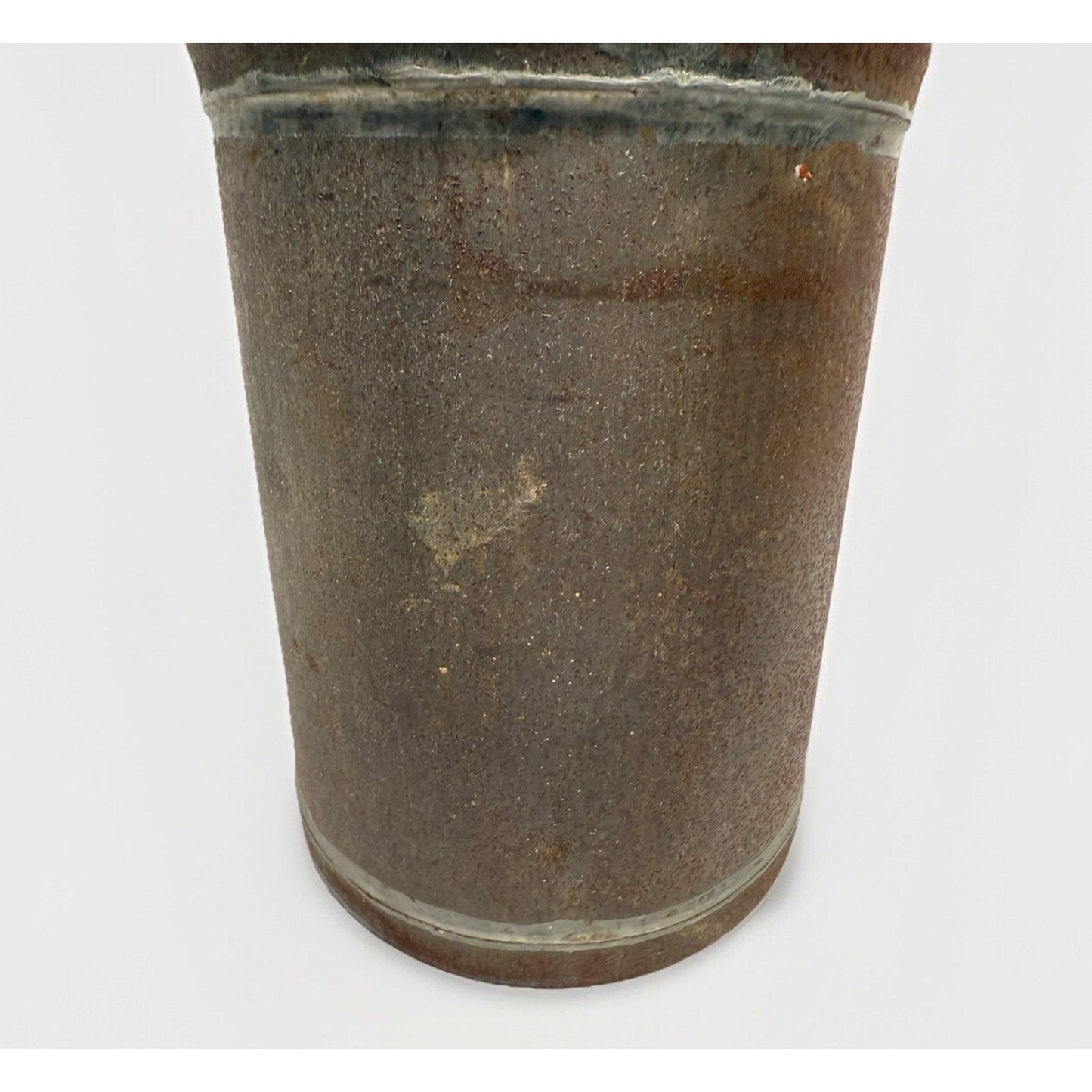 Antique early 1900’s metal milk can original wooden stopper farmhouse rustic 17”