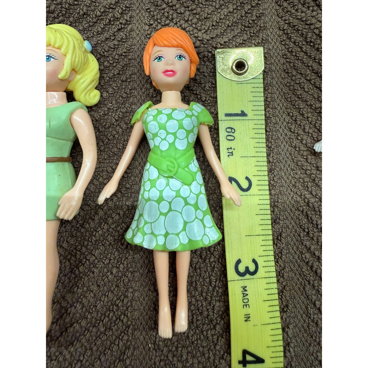 34 Pc Polly Pocket Dolls Including 2 Rick Dolls & Disney 3.5-4" tall Vintage