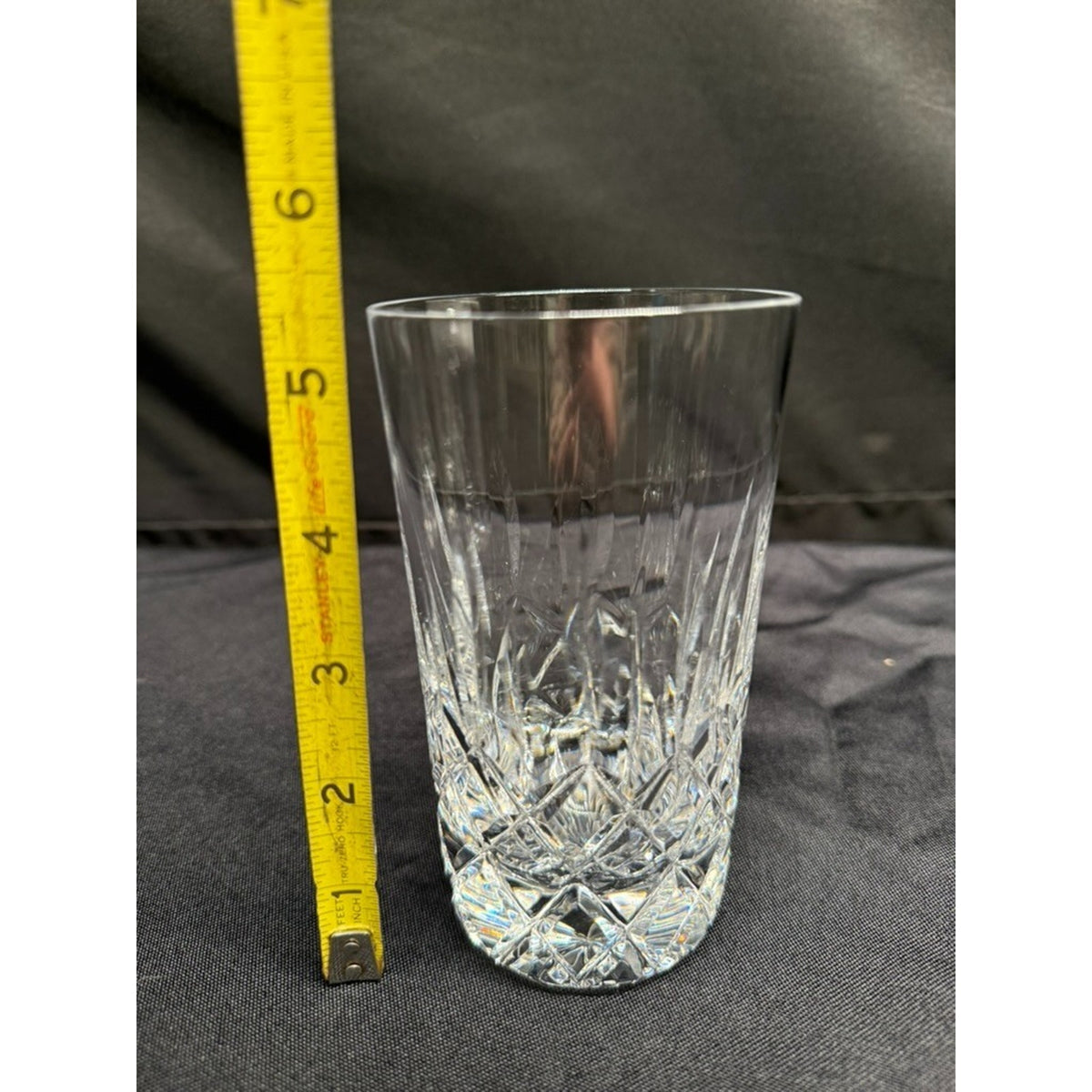 Set of 4 Galway Longford Crystal 5.25" Tall Glasses/Tumblers Clear Vintage