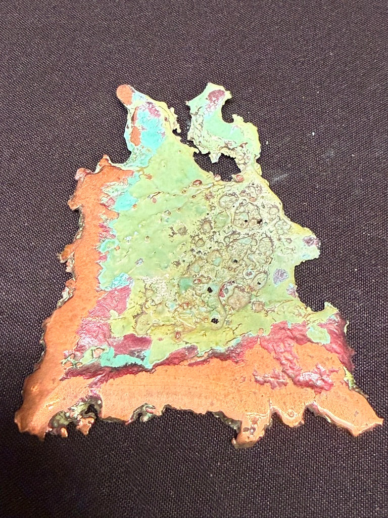Copper Splash sculpture small Copper Specimen 3.5 inch mineral/ metal decor piece