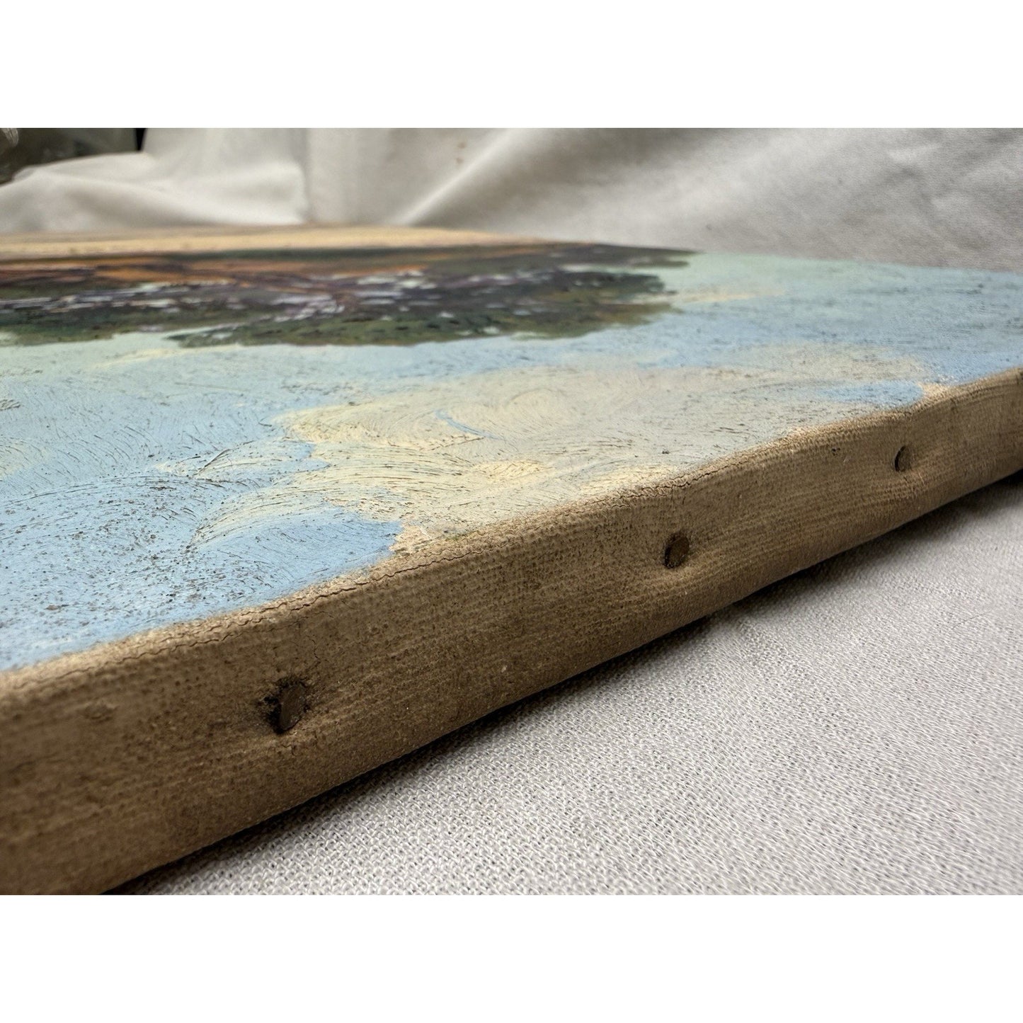 Charles Gordon Harris Vintage 1930’s Oil Painting Coastal Sand Dunes 30” X 25”