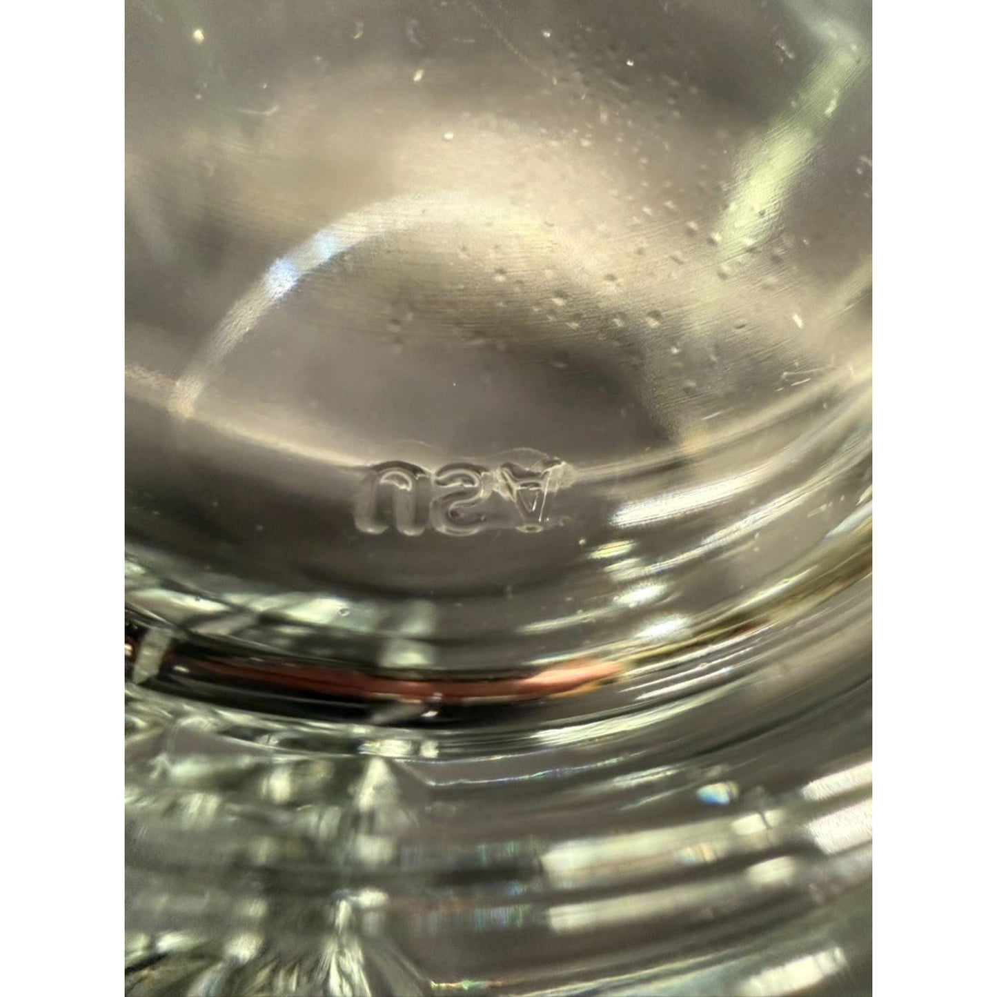 Set of 6 clear old fashioned whisky rocks glasses 4" small tumblers round USA