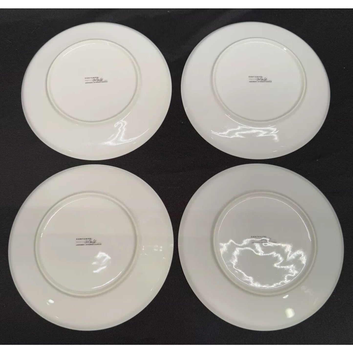 Set 4 Contempri Jackson International Paul McCobb Bread Plates 7.25” Blue Green