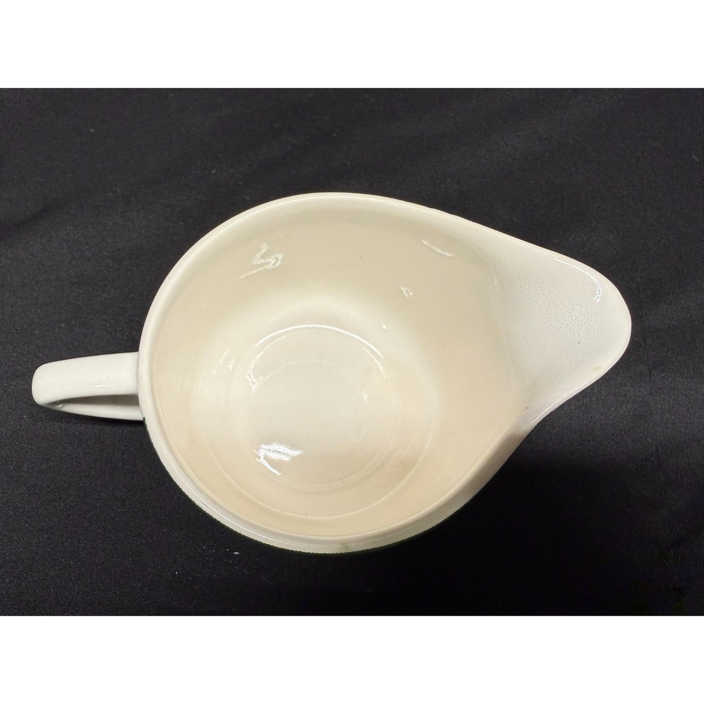 Vintage Royal China "Colonial Homestead" Green white creamer sugar gravy boat