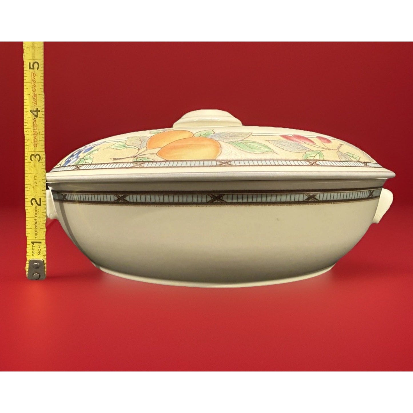 Mikasa Intaglio Garden Harvest CAC29 Round Covered Casserole Dish oven to table