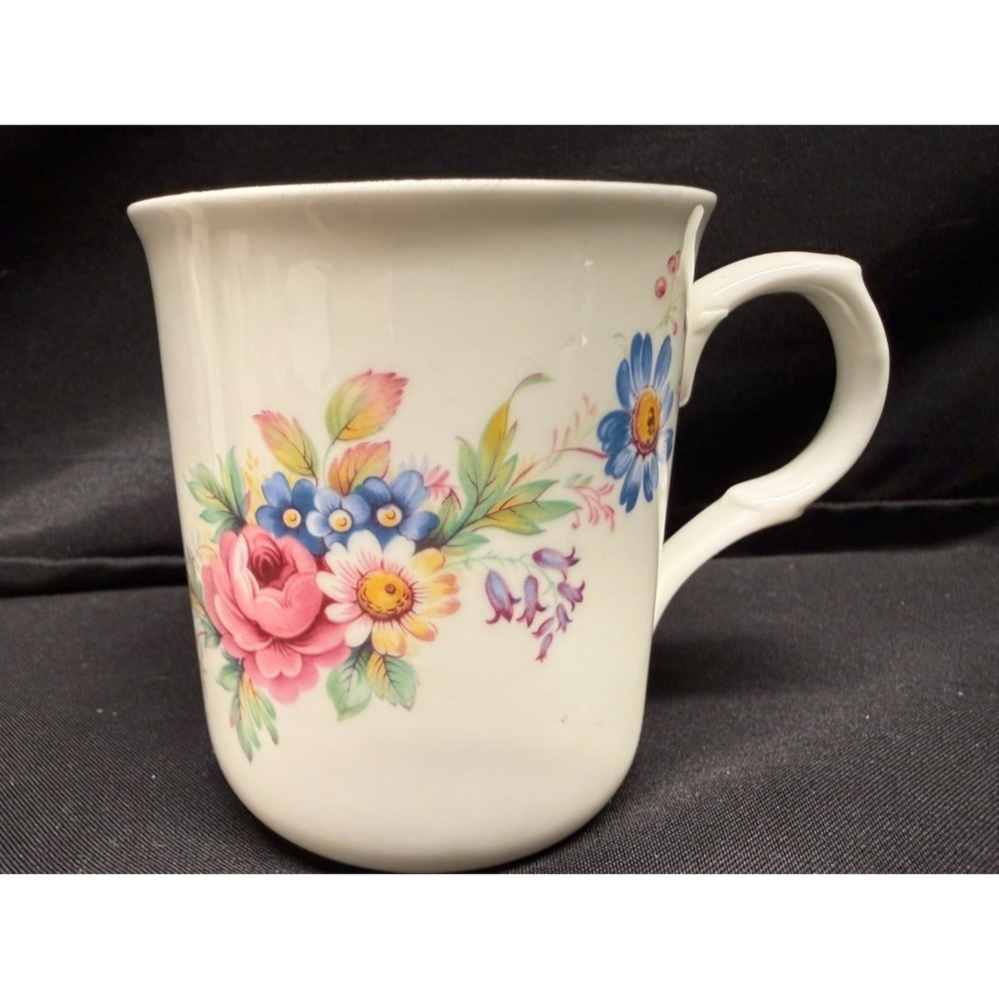 Set of 6 Sadler Wellington Fine Bone China Floral Coffee Tea Mugs Vintage 3.5"