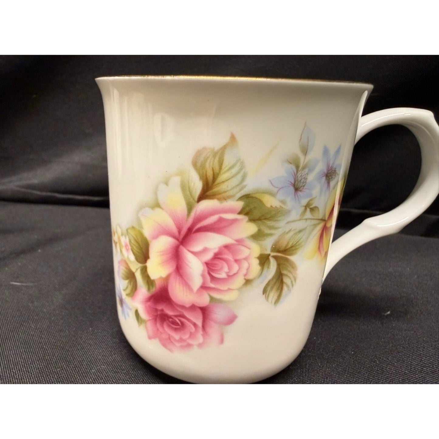 Set of 6 Sadler Wellington Fine Bone China Floral Coffee Tea Mugs Vintage 3.5"