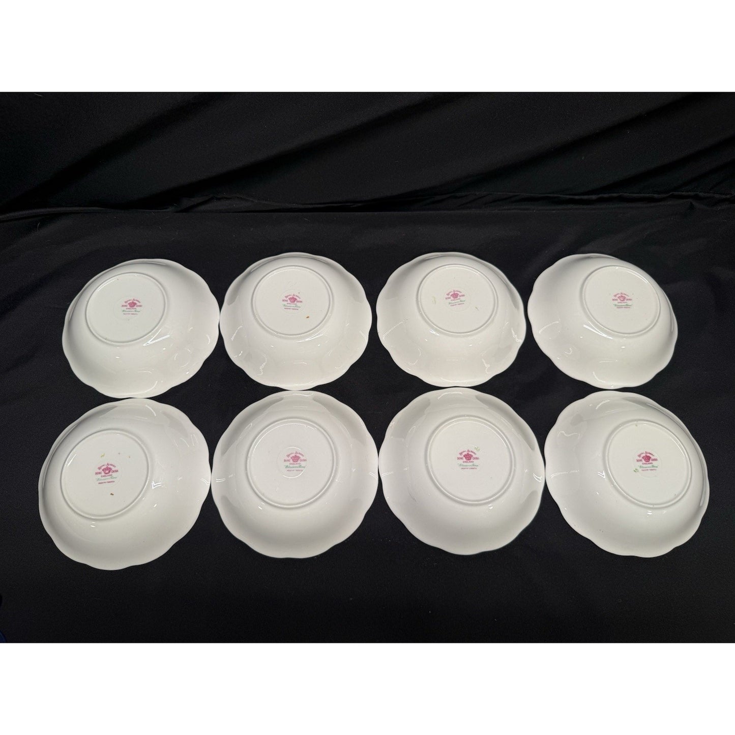 8 Royal Albert England Blossom Time 6” Soup Cereal Bowls Scalloped Rim Pink VTG