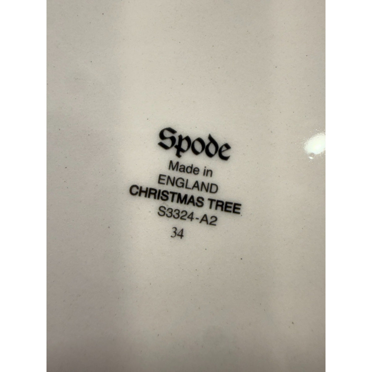 Spode Christmas Tree 11.5" Large Pasta/Vegetable Serving Bowl Round England VTG