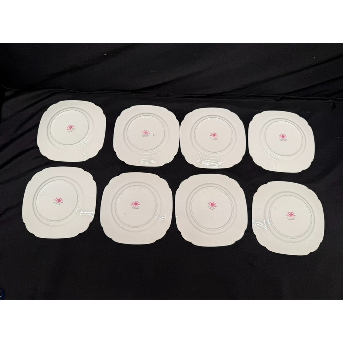 8 Royal Albert England Blossom Time 6.25" Bread Plates Scalloped Rim Pink VTG