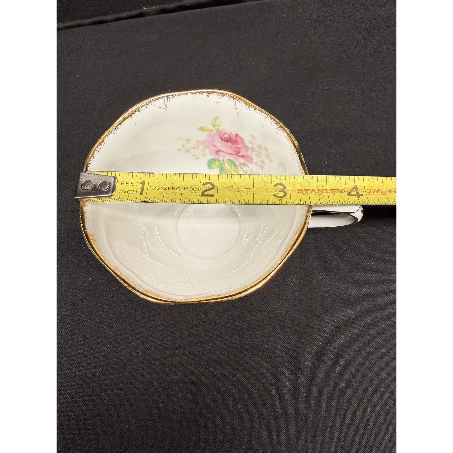 Vintage Royal Albert American Beauty Tea Cup and Saucer Pink Roses Gold Trim