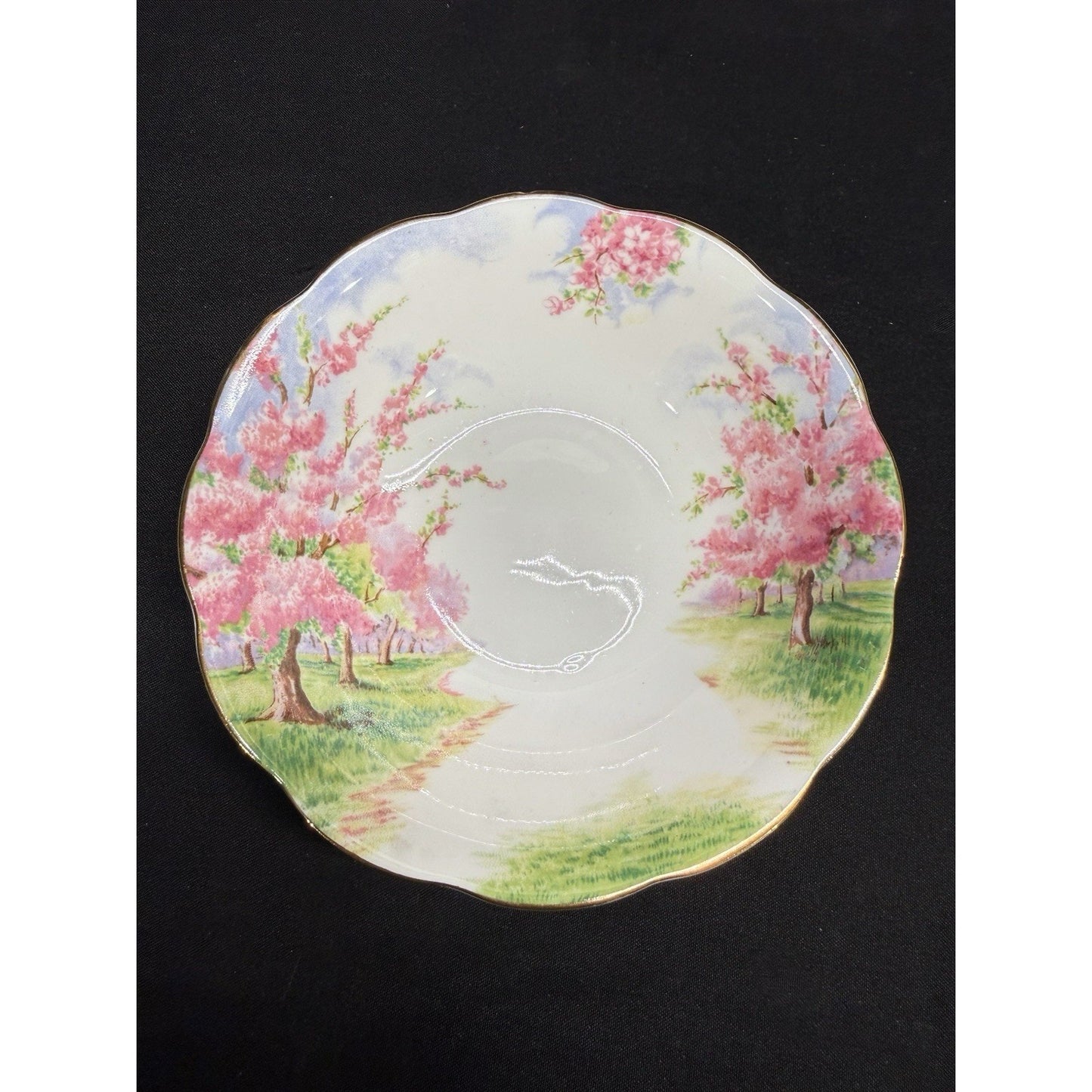 8 Royal Albert England Blossom Time 6” Soup Cereal Bowls Scalloped Rim Pink VTG
