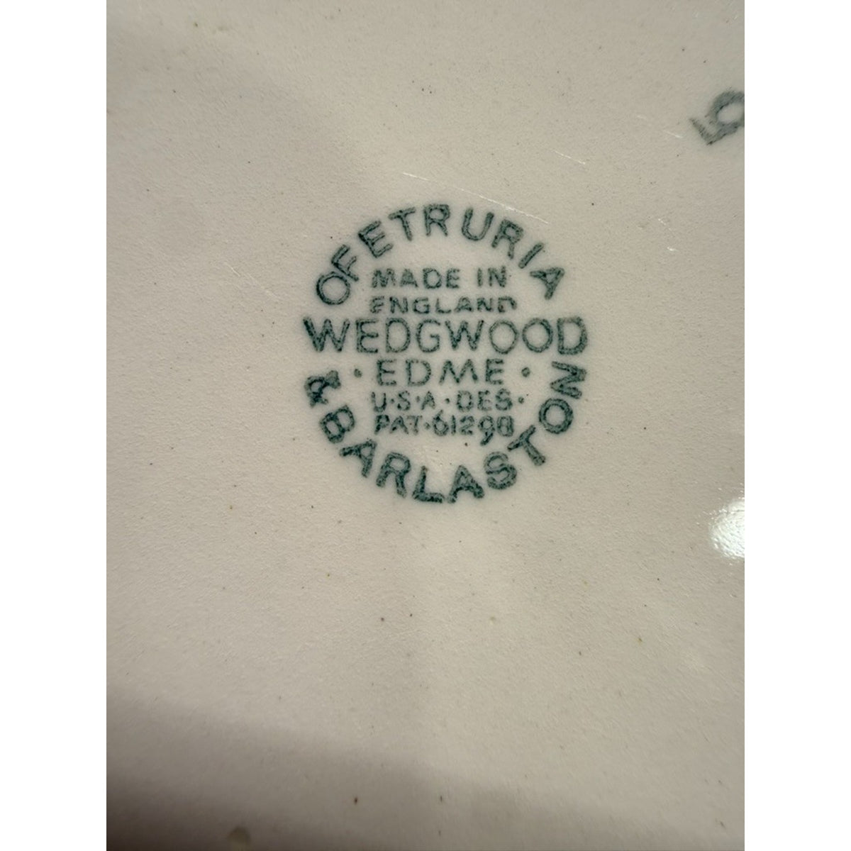 Set of 6 Wedgwood Edme Cream/ White Round Bread Plates Lined Rim 6.5" Vintage