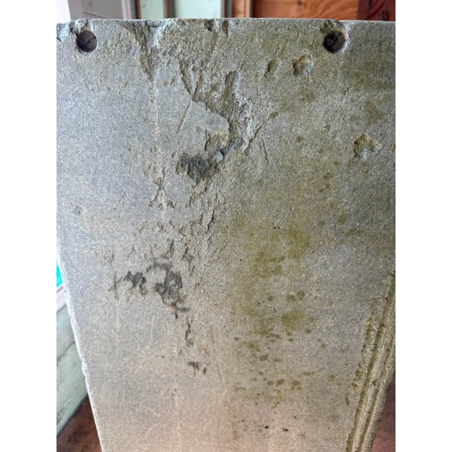 Antique alberene soapstone double bay sink rustic farmhouse architectural salvage