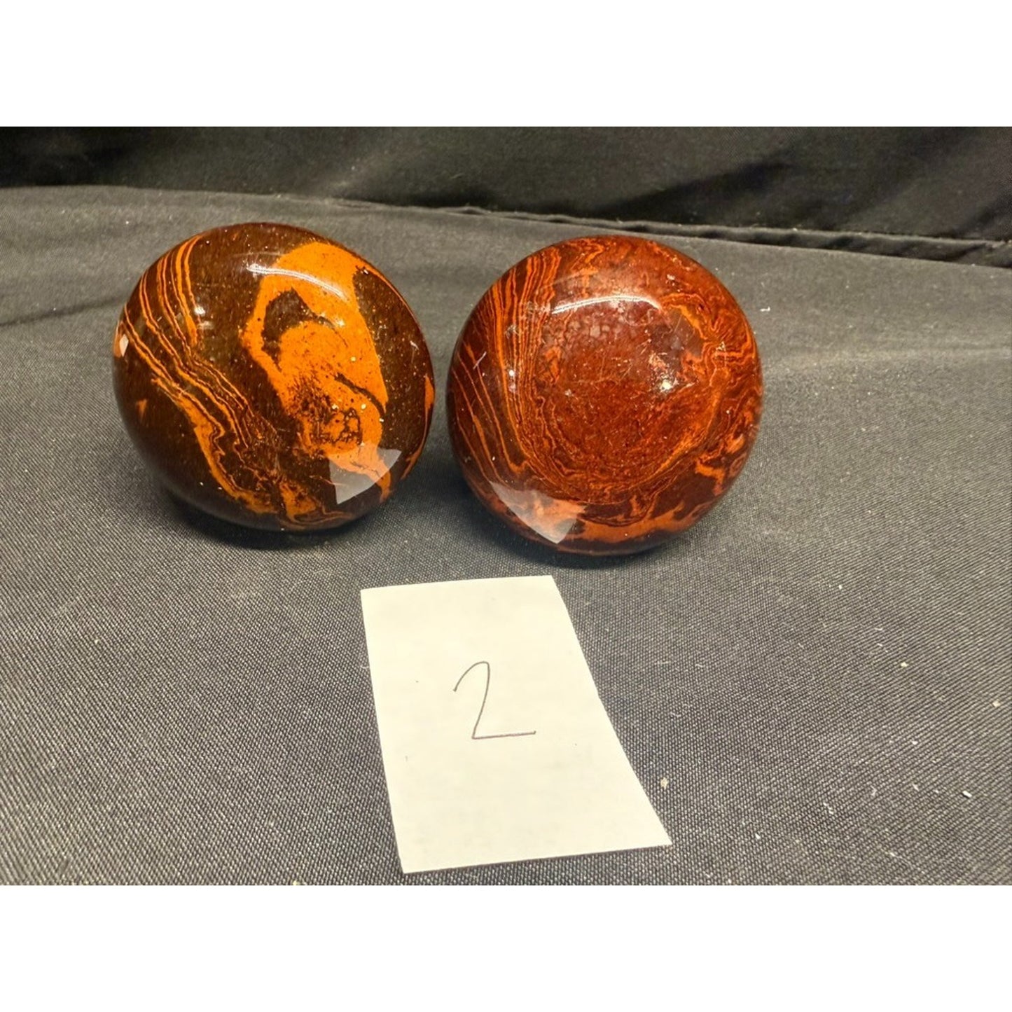 Antique porcelain Bennington marbled brown tiger eye door knob- Buy 1 or 4 pairs