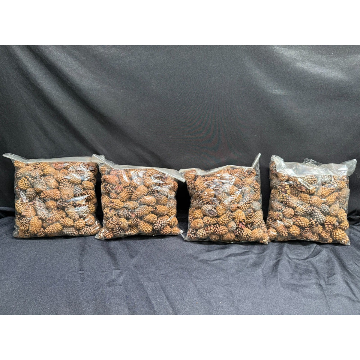 2 lbs Christmas 1-2 Inch Small Brown Pine Cones Thanksgiving Crafts Wreaths 3QTS