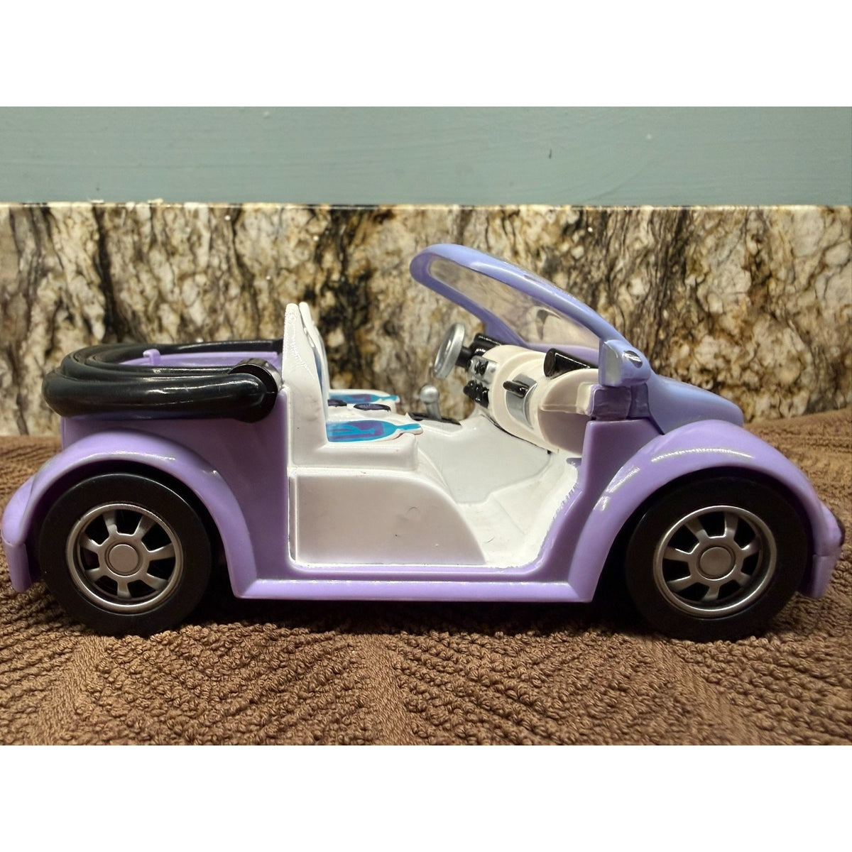 Lot of 5 Polly Pocket Cars Vintage Jeep Stretch Limo Convertable Love Bug Toys