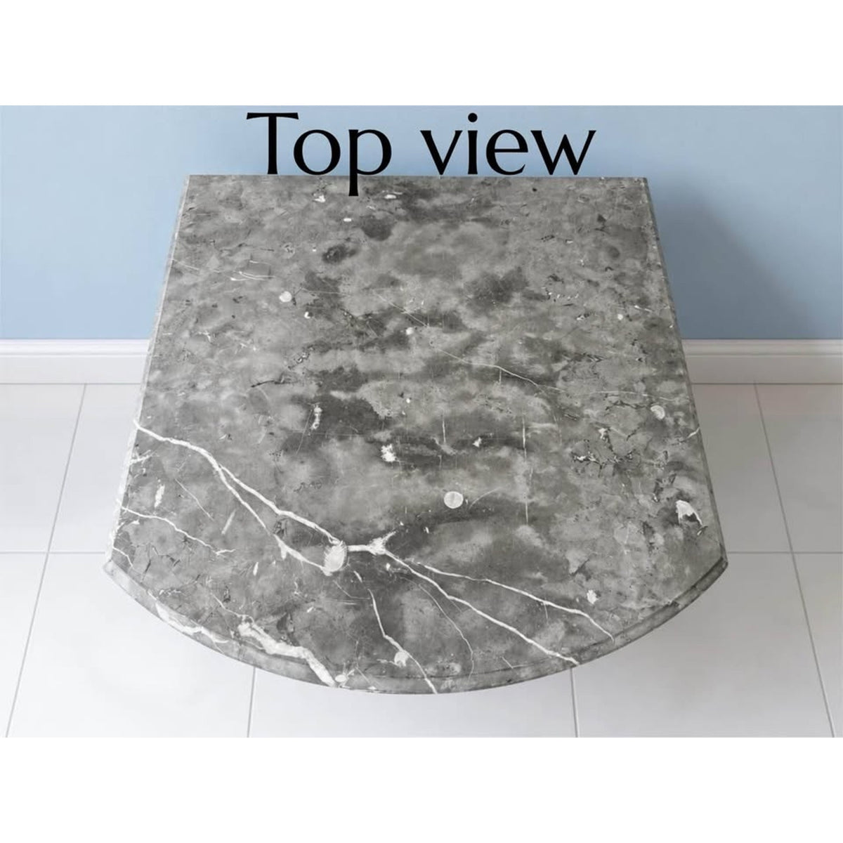 Elegant Bombay & Co. Wrought Iron & grey Marble Accent Table/Nightstand/end table