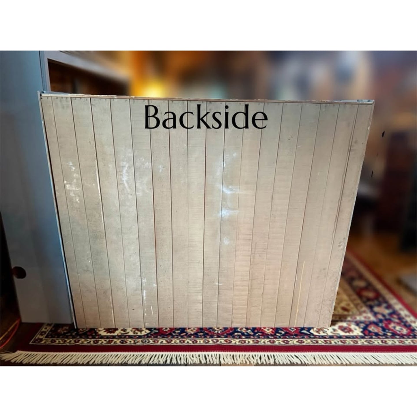 Antique bookcase late 1800’s with cedar plank backing and baby blue paint