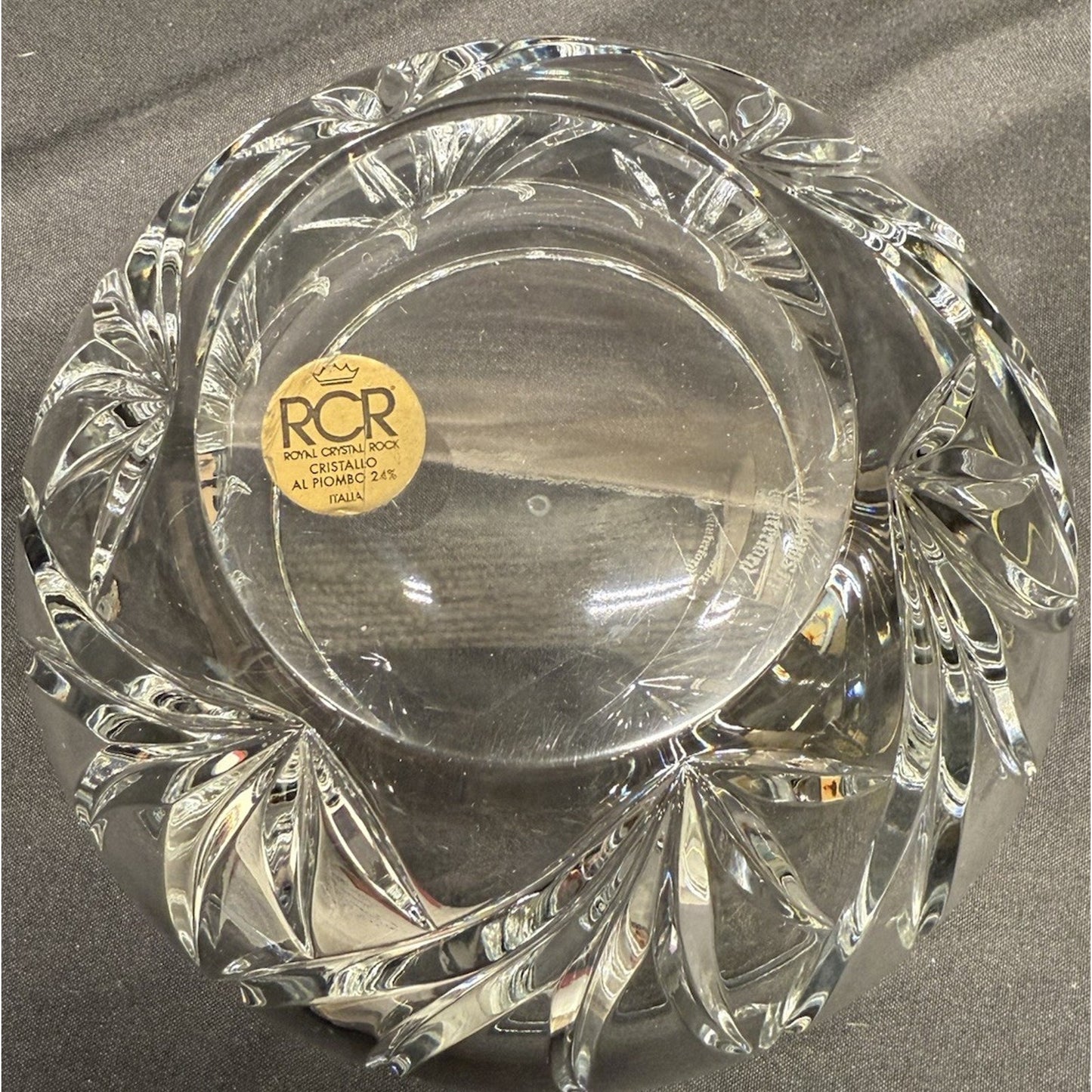 Marquis Waterford lead Crystal clear glass round bowl 6.25” diameter 4.5” tall