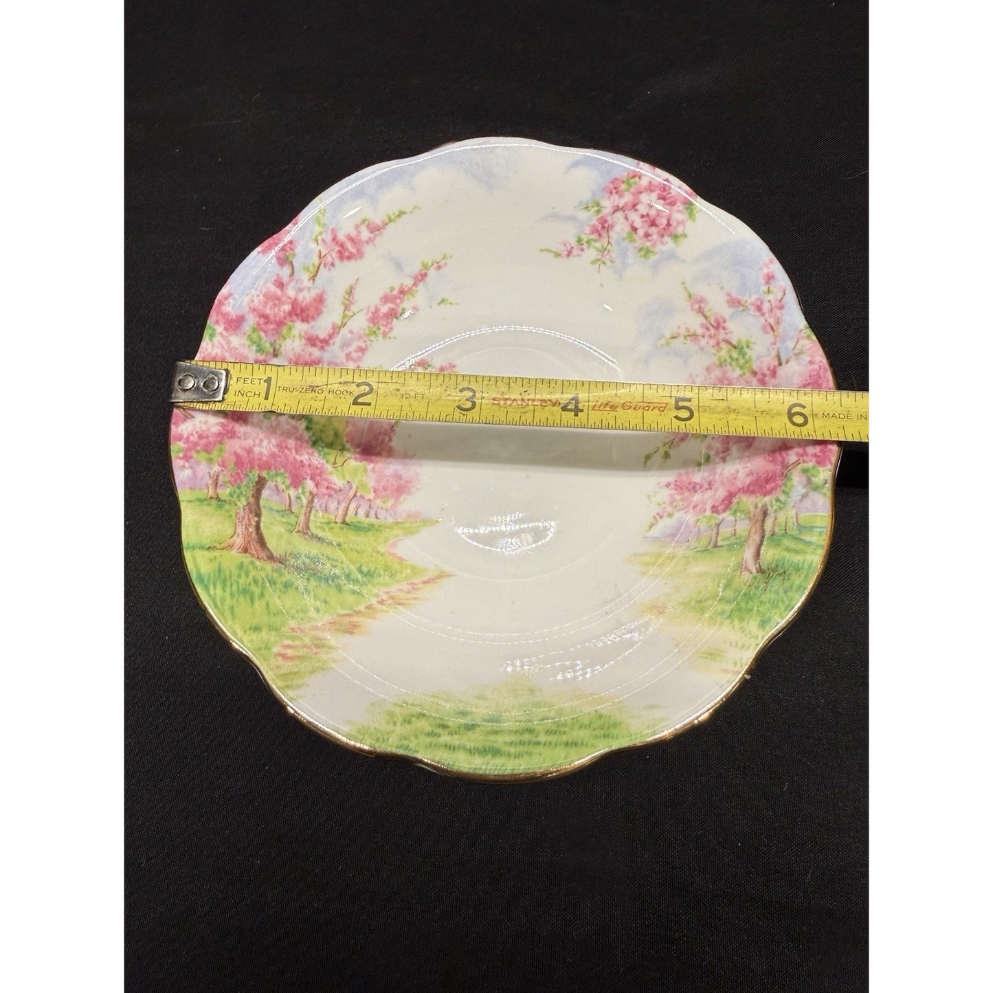 8 Royal Albert England Blossom Time 6” Soup Cereal Bowls Scalloped Rim Pink VTG