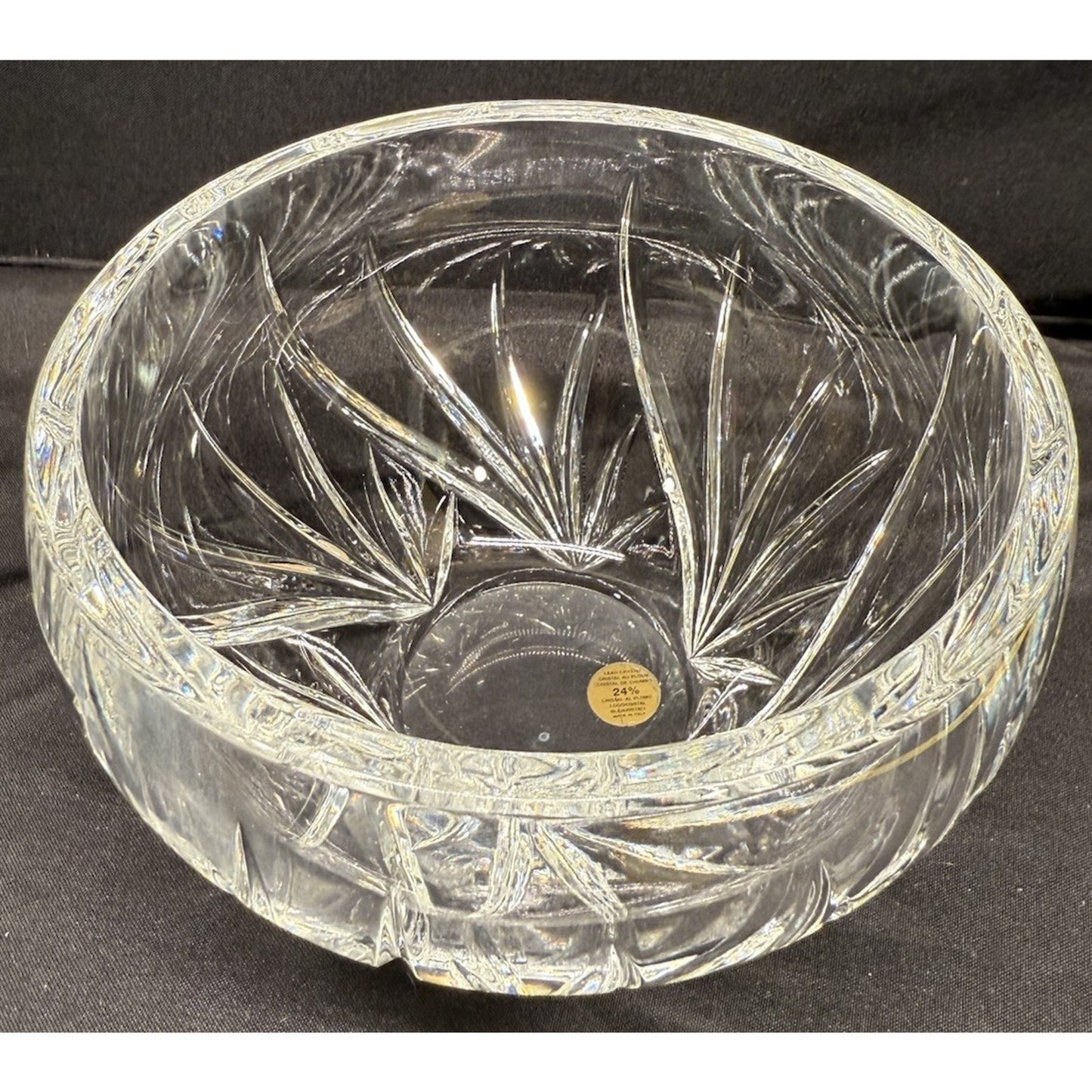 Marquis Waterford lead Crystal clear glass round bowl 6.25” diameter 4.5” tall