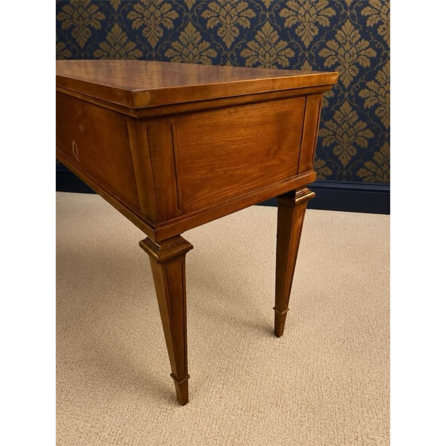 Vintage thomasville inlaid mahogany console table/sofa table/buffet