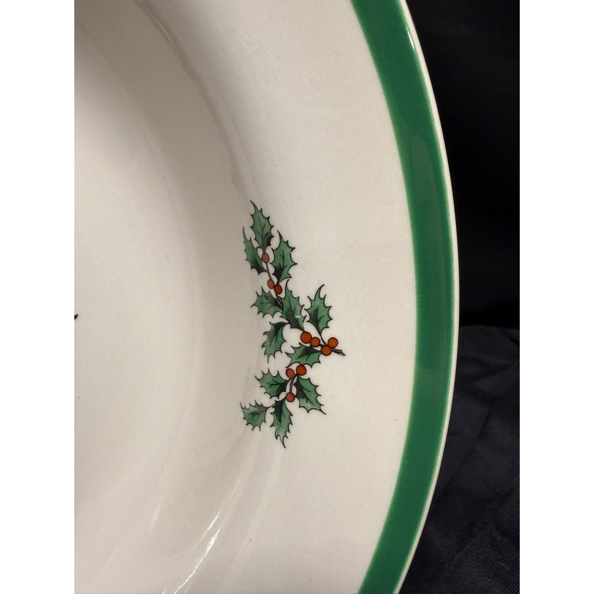 Spode Christmas Tree 11.5" Large Pasta/Vegetable Serving Bowl Round England VTG