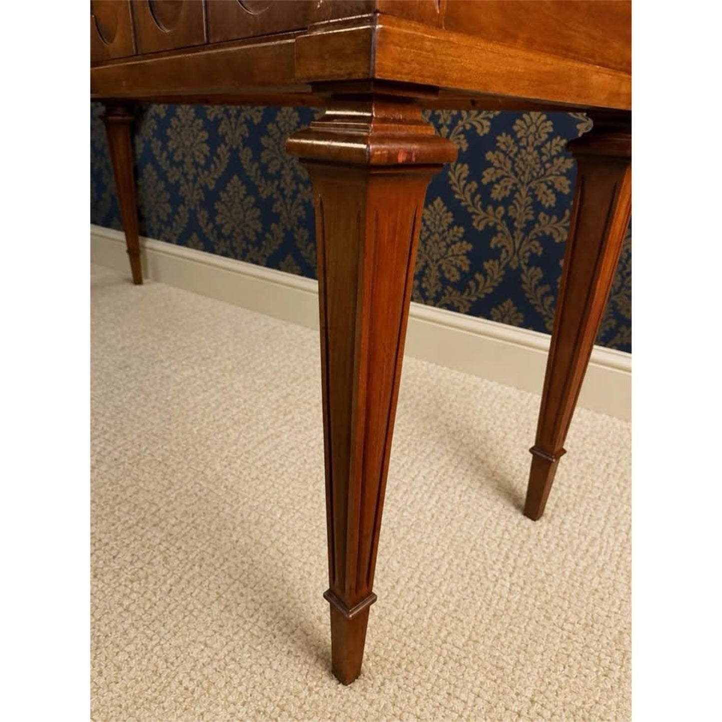 Vintage thomasville inlaid mahogany console table/sofa table/buffet