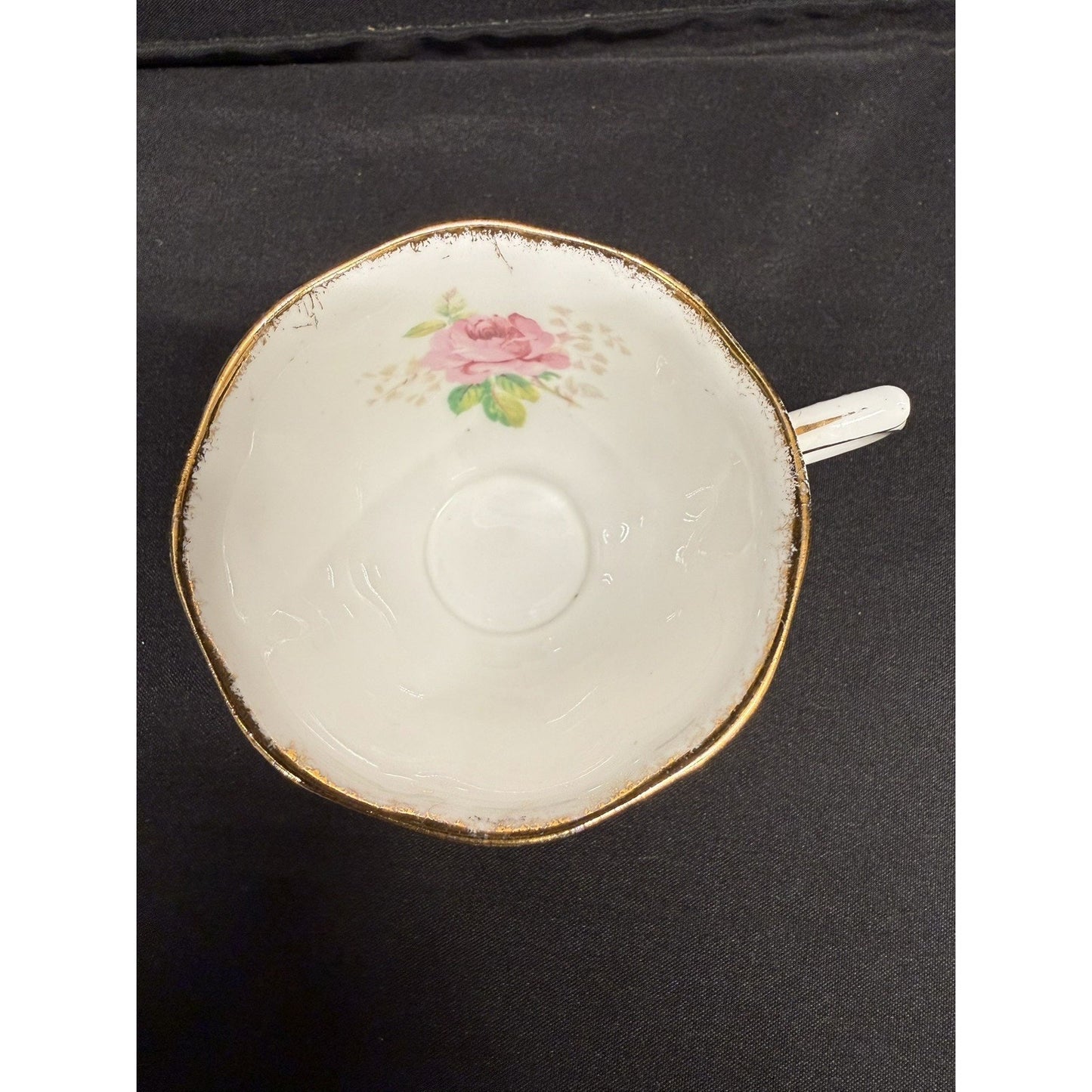 Vintage Royal Albert American Beauty Tea Cup and Saucer Pink Roses Gold Trim