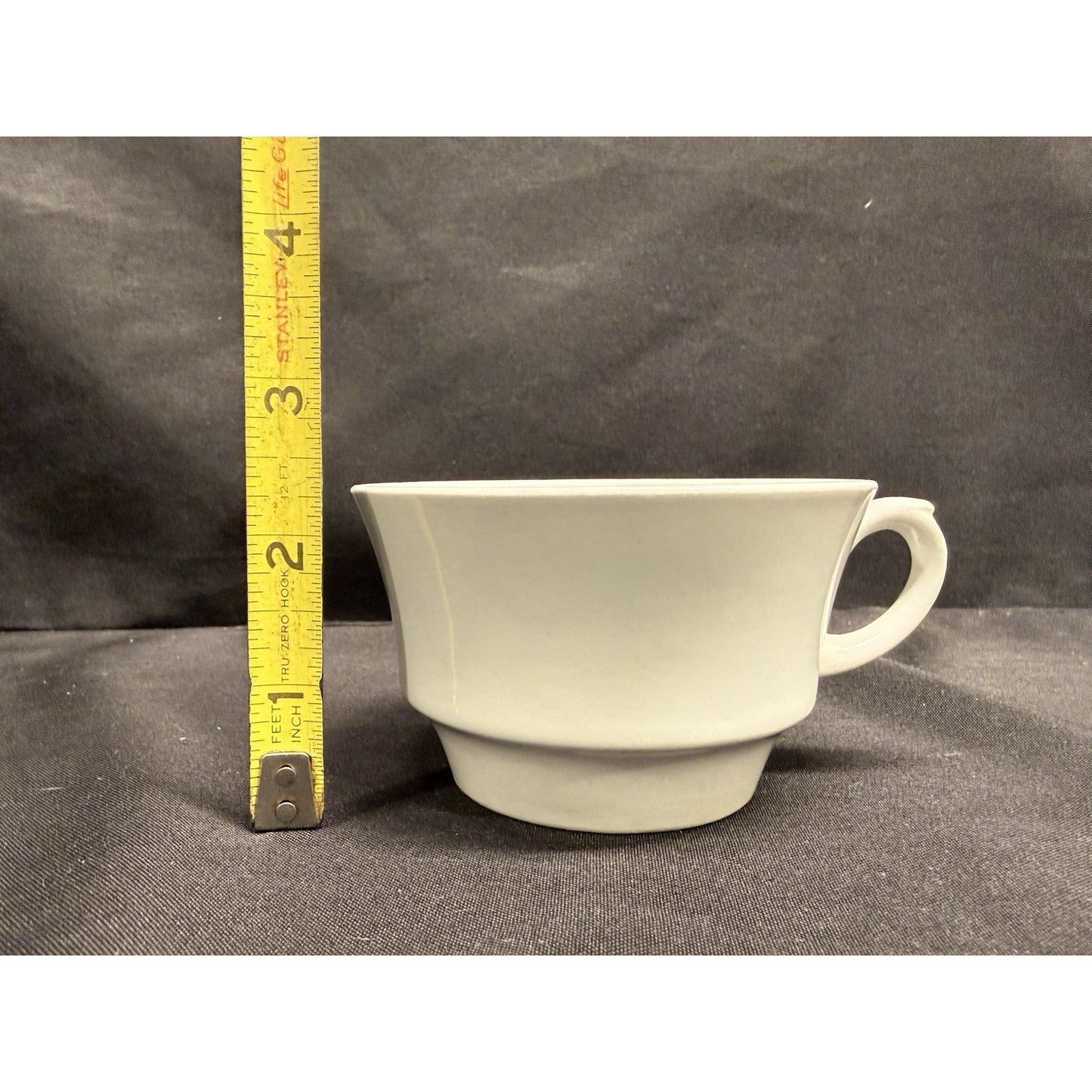 Arabia Blue Ribbon Suomi Striped White & Blue Tea Espresso Cups Set Of 4 Finland
