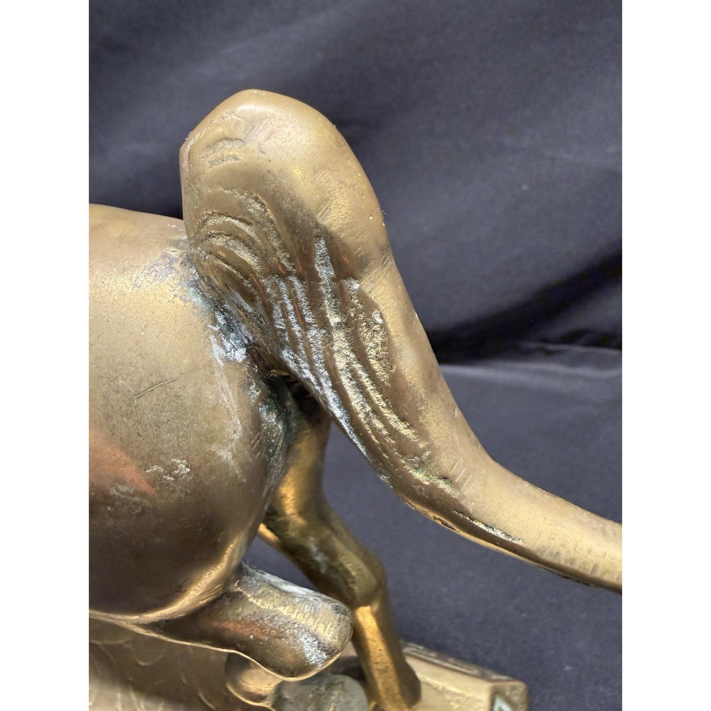 Williamsburg Pottery Factory Solid Brass Horse Statue Vintage 10” Equestrian