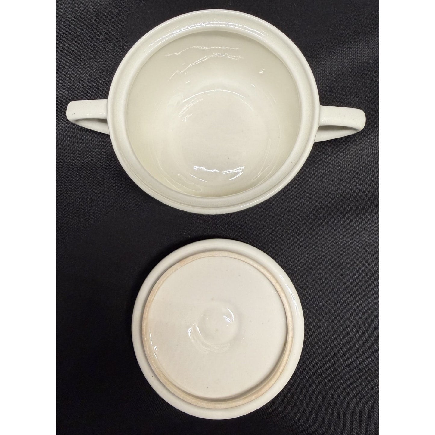 Vintage Royal China "Colonial Homestead" Green white creamer sugar gravy boat