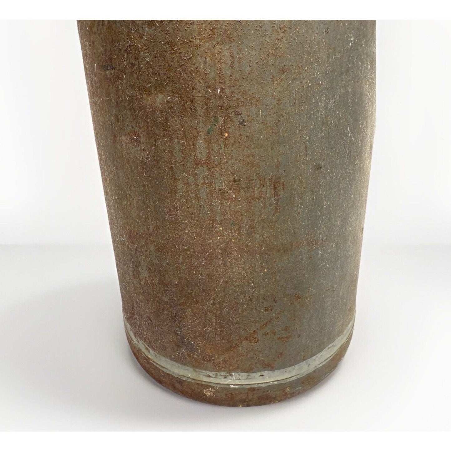 Antique early 1900’s metal milk can original wooden stopper farmhouse rustic 17”