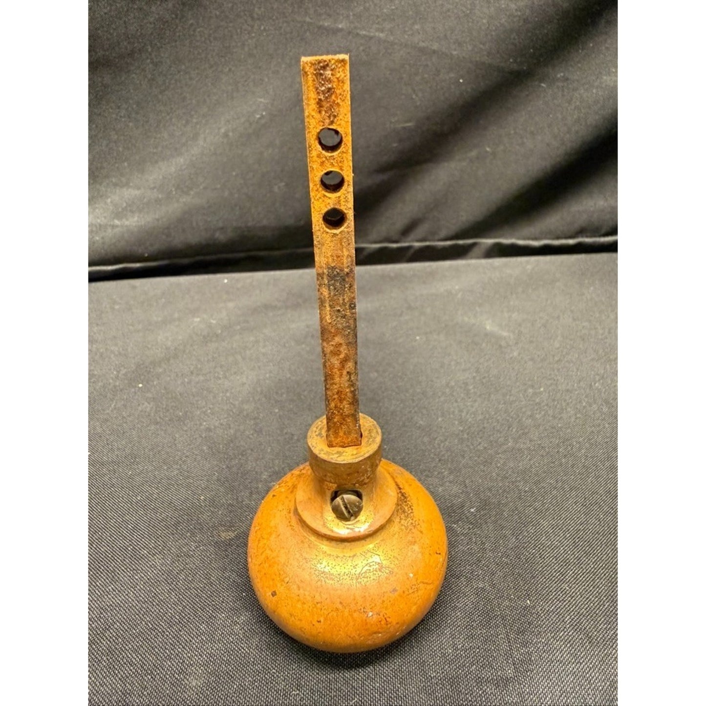 Antique Brass Door Knob Set with Spindle 2 inch knobs architectural salvage