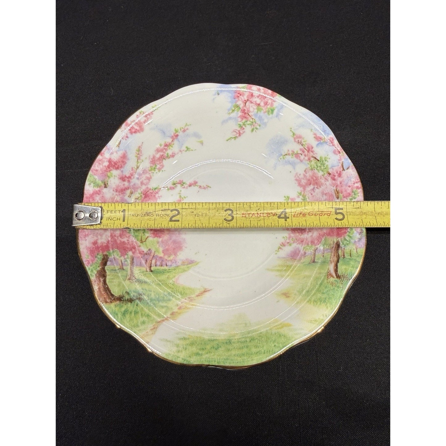 8 Royal Albert England Blossom Time 5.25” Berry Bowls Scalloped Rim Pink Vintage