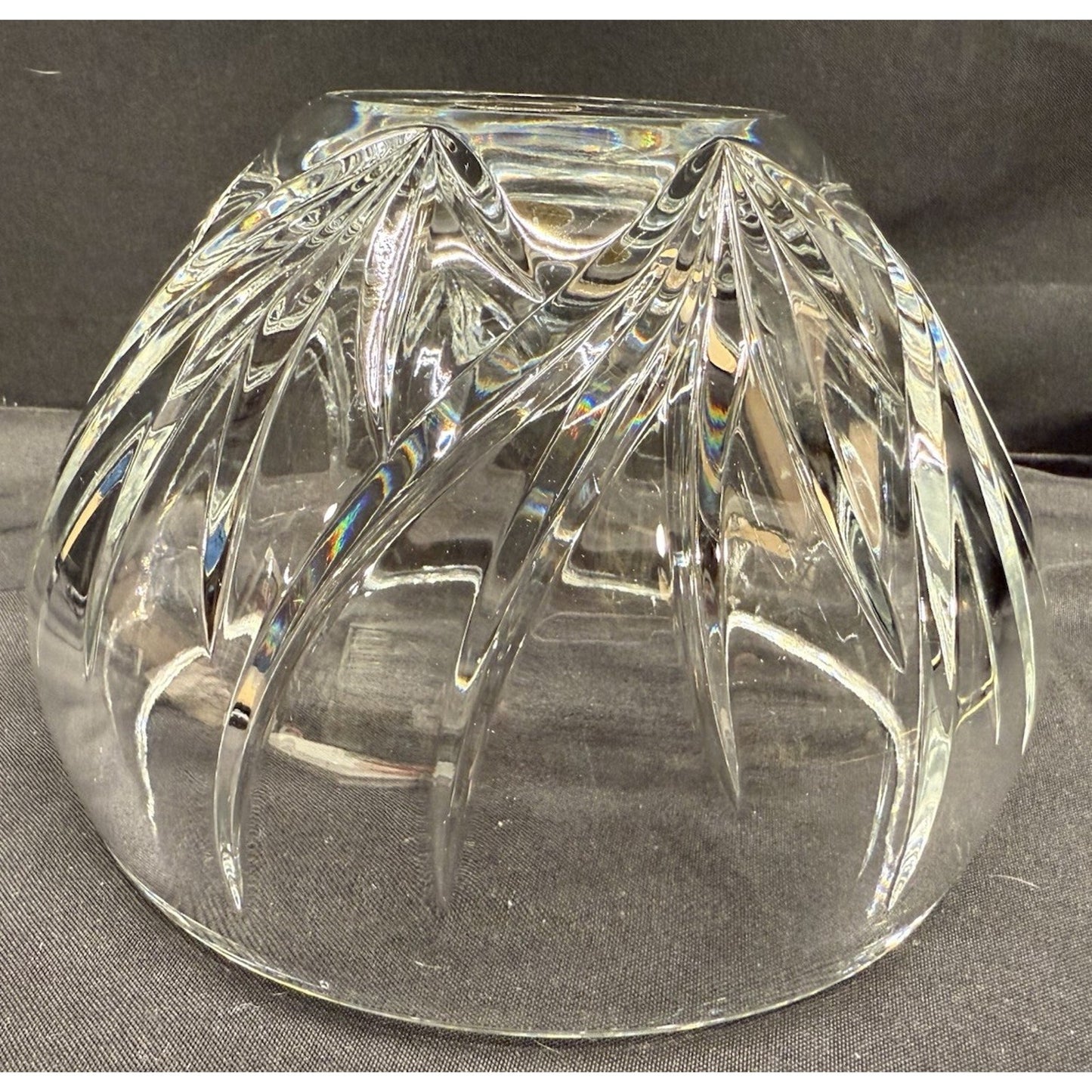 Marquis Waterford lead Crystal clear glass round bowl 6.25” diameter 4.5” tall